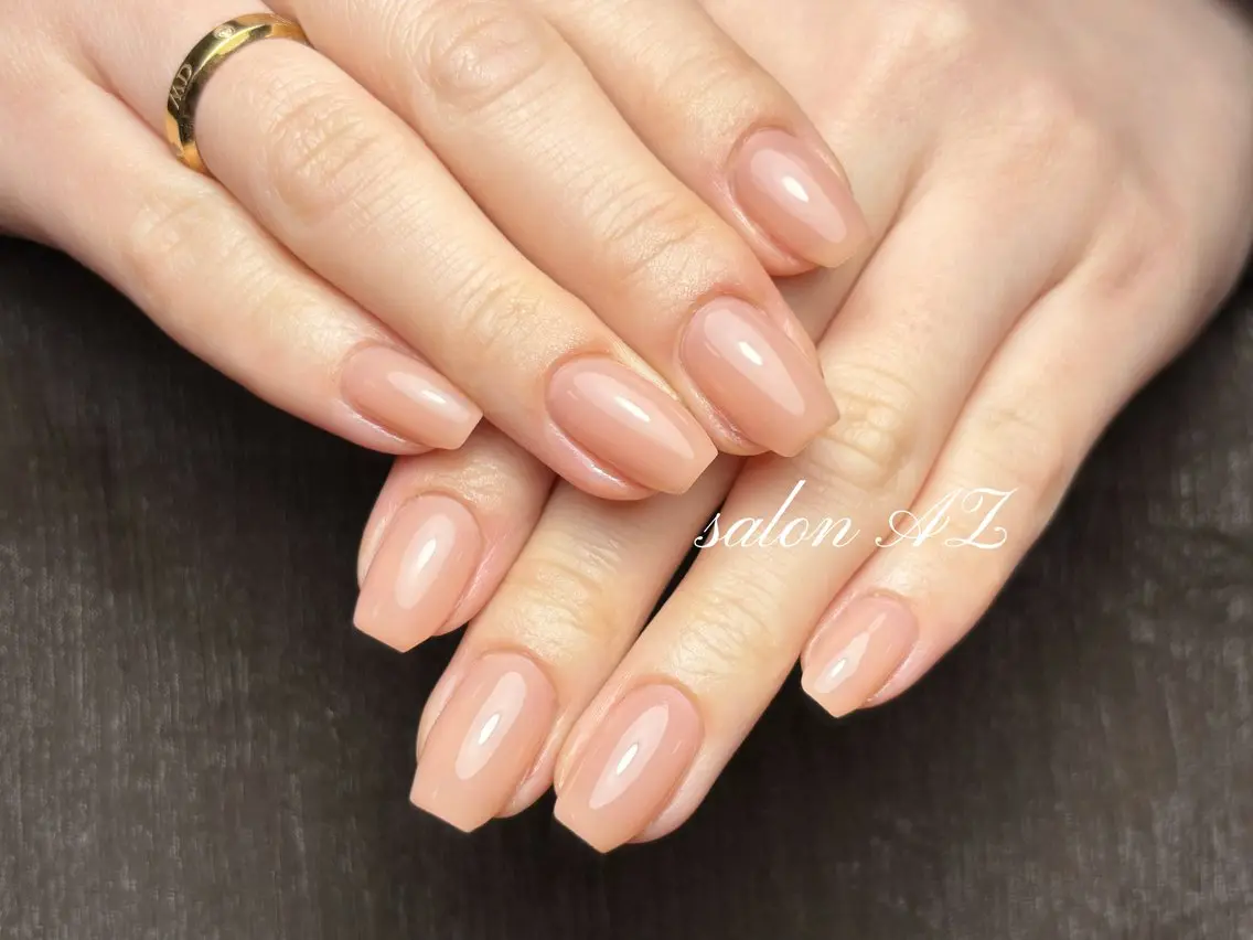 ネイル 桜ネイル 長さ出し フットネイル フレンチネイル ジェルネイル salon AZのネイルデザイン