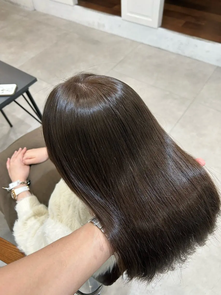 ミディアム カラー カット ヘアカラー 縮毛矯正 小澤 一稀のヘアスタイル