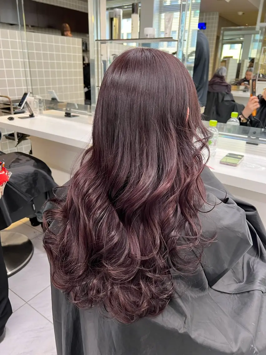 ロング カラー パーマ ヘアアレンジ メンズ 上品＆韓国風 🥀海心🥀のヘアスタイル