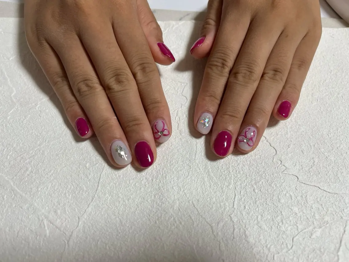 ネイル オーロラネイル フットネイル フレンチネイル ジェルネイル 韓国ネイル ハンドネイル kiki nail たまプラーザのネイルデザイン