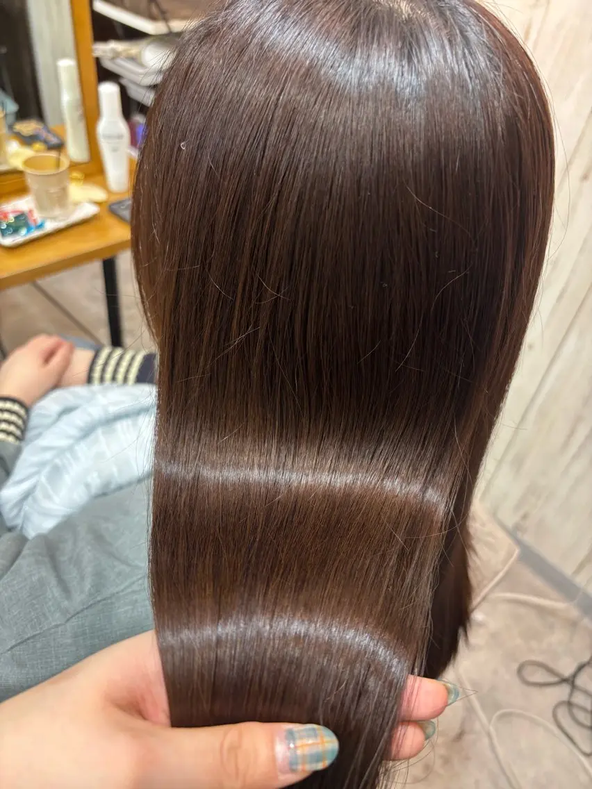ミディアム カット トリートメント ヘッドスパ 髪質改善🍀レイヤー 髙橋青心奏のヘアスタイル