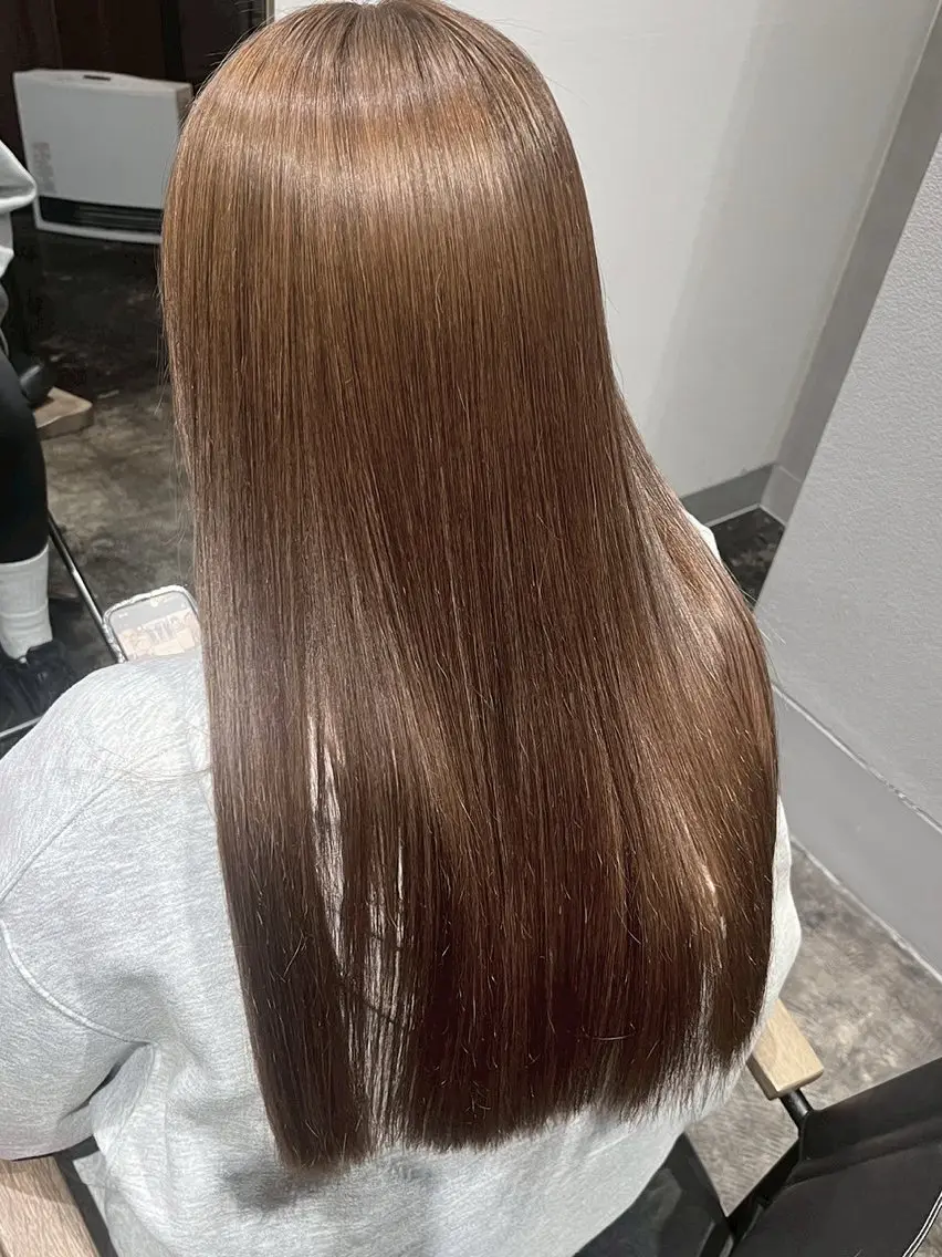 ロング カラー ベージュカラー ヘアカラー 透明感カラー/パーマ 🌀アオノのヘアスタイル