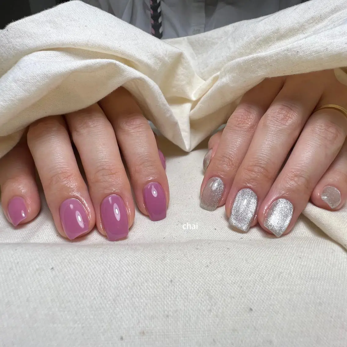 ネイル マグネットネイル ハンドネイル chai nail _ai📍鶴橋/桃谷のネイルデザイン