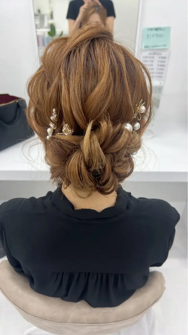 ロング ヘアアレンジ HairSet Salon Kのヘアスタイル