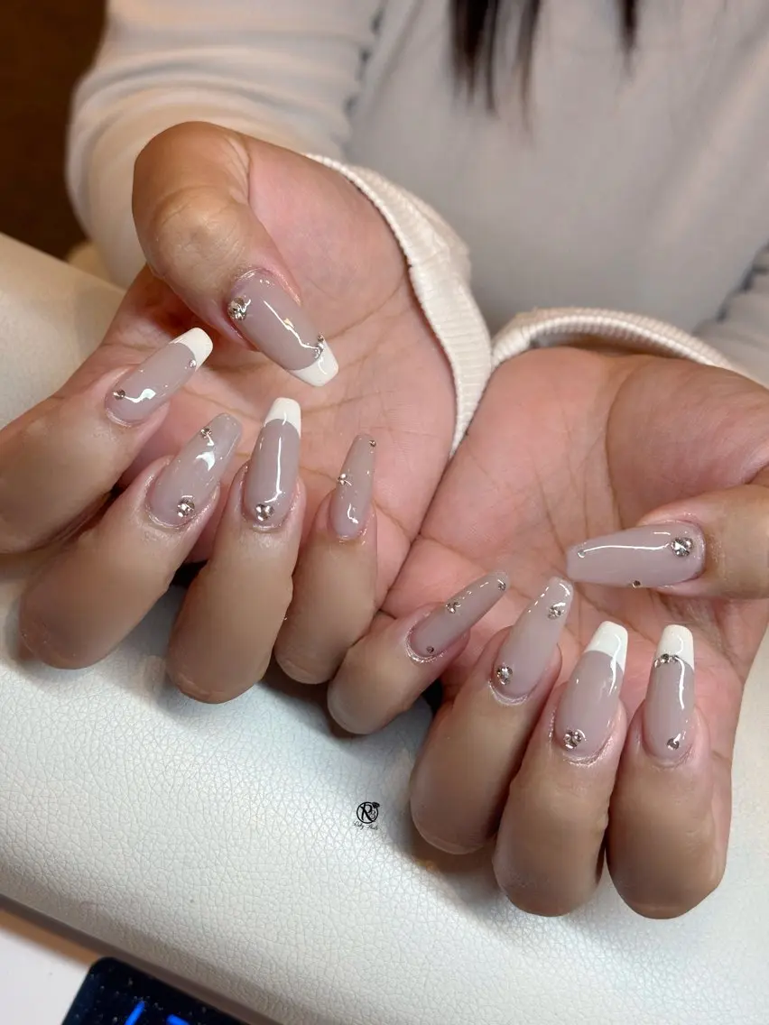 ネイル チークネイル ドット フレンチネイル グラデーション ハート ハンドネイル Ruby Nail 霞ヶ関店のネイルデザイン