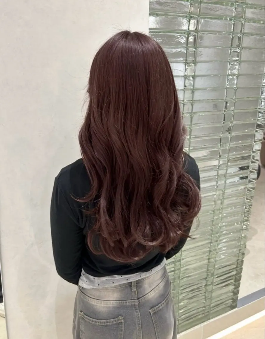 ロング カラー ヘアアレンジ メンズ ‎透明感×艶髪 ‎🫒maki🎀のヘアスタイル