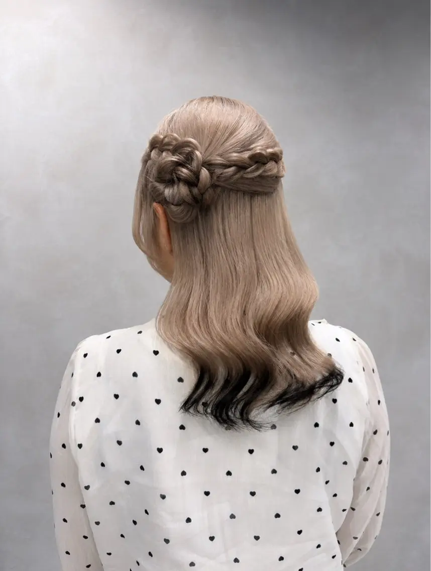 ヘアアレンジ ヘアセット 韓国ヘア|艶カラー| ヘアアレンジ|yuiのヘアスタイル