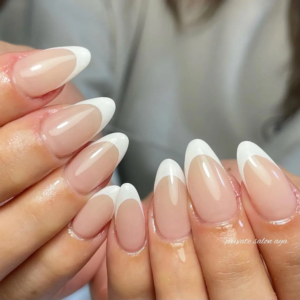 ミディアム ネイル フレンチネイル richeri beautyのその他イメージ