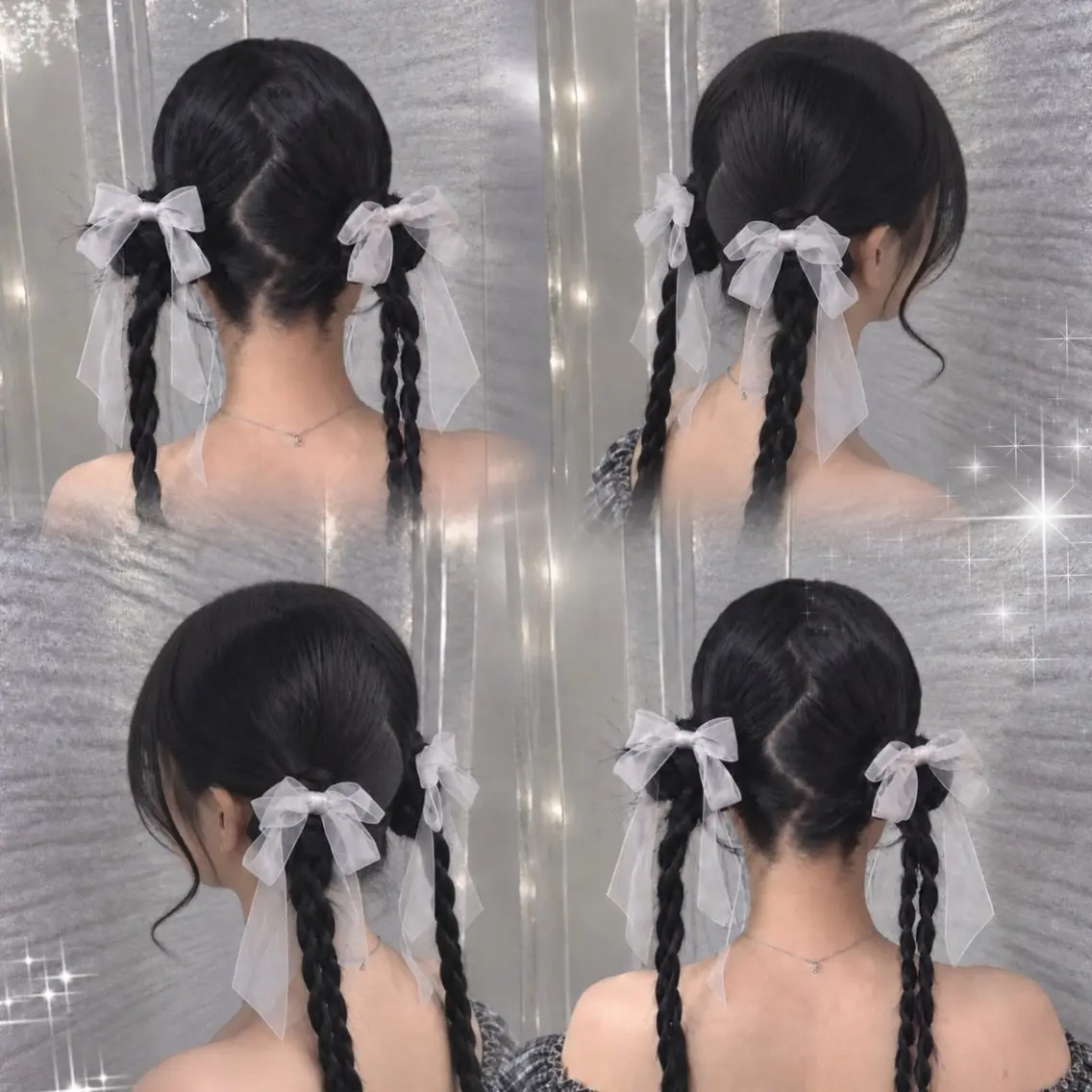 ロング ヘアアレンジ 韓国風ヘア ヘアセット 韓国/池袋ワンカラー 🩶kaede🩶のヘアスタイル
