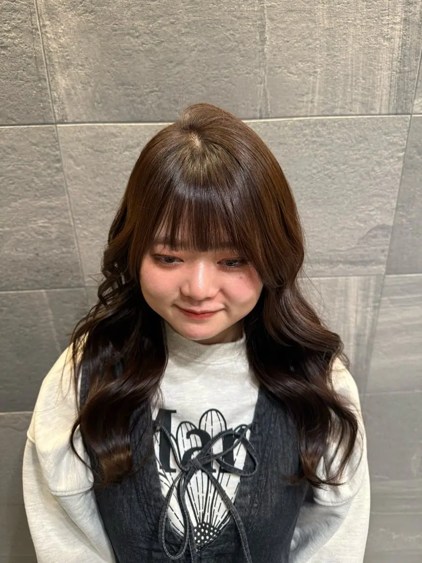 カラー ブラウンカラー カラーモデル募集♥️ 玲奈のヘアスタイル