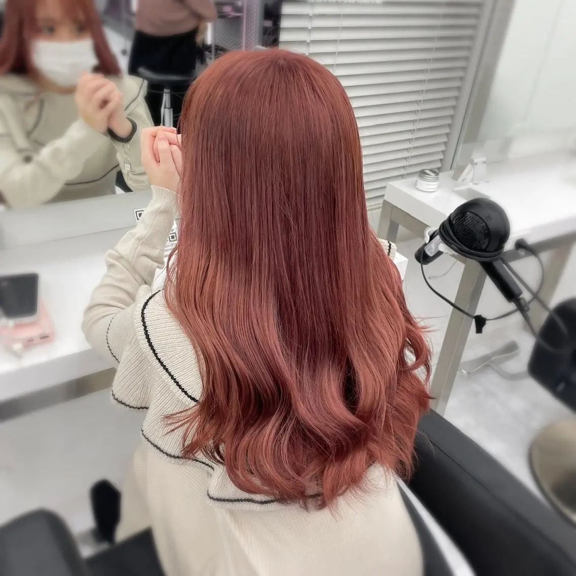 ロング カラー 💖似合わせカラー レイヤー💖縮毛矯正のヘアスタイル