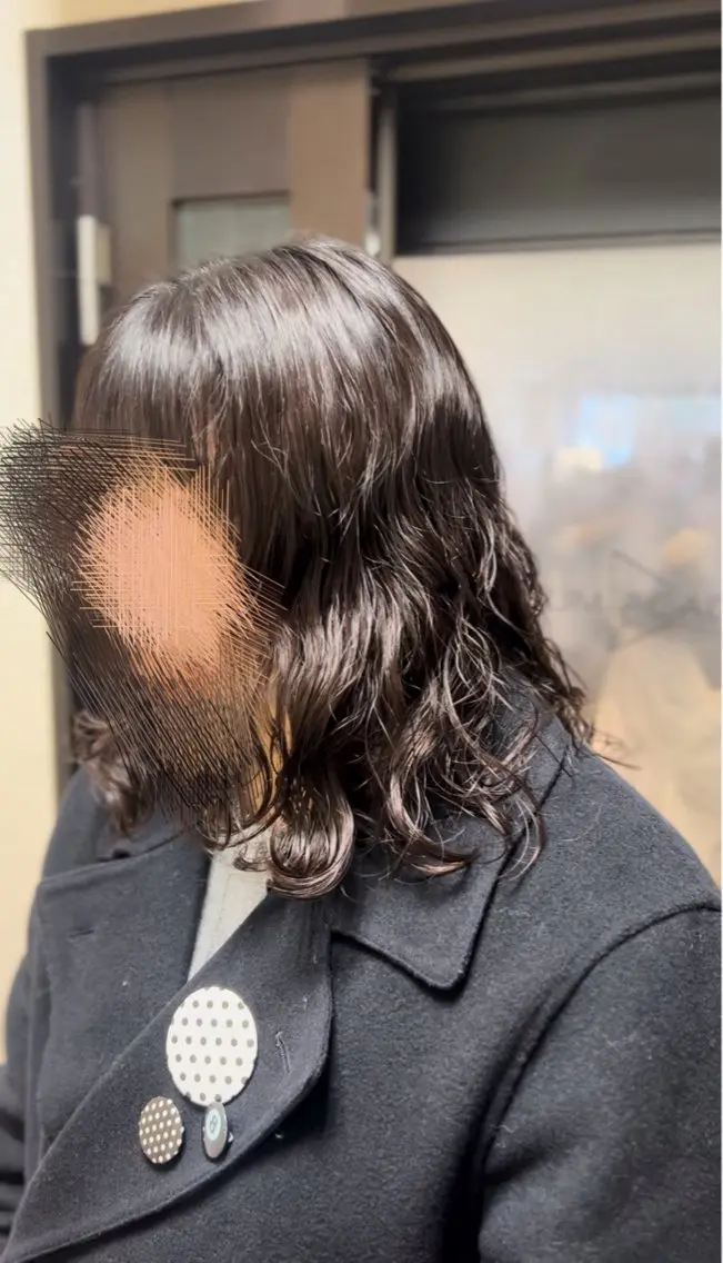 ミディアム パーマ ブリーチモデル✂︎ カラー特化✨ひかり/のヘアスタイル