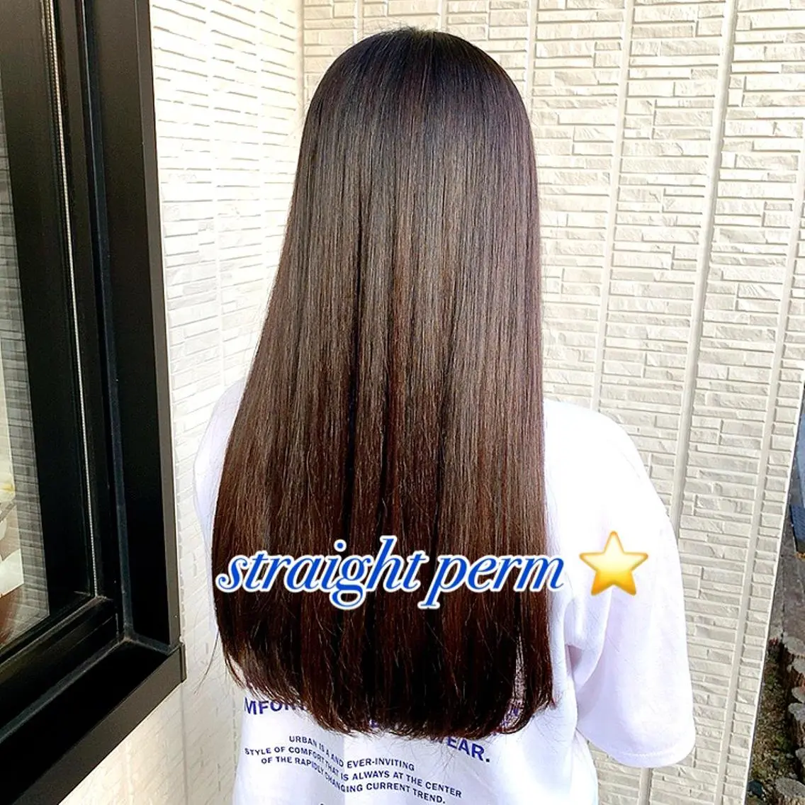 ロング パーマ ストレートパーマ Ｋ△Ｎ△♡かな ヘア&まつげのマツエク・マツパデザイン