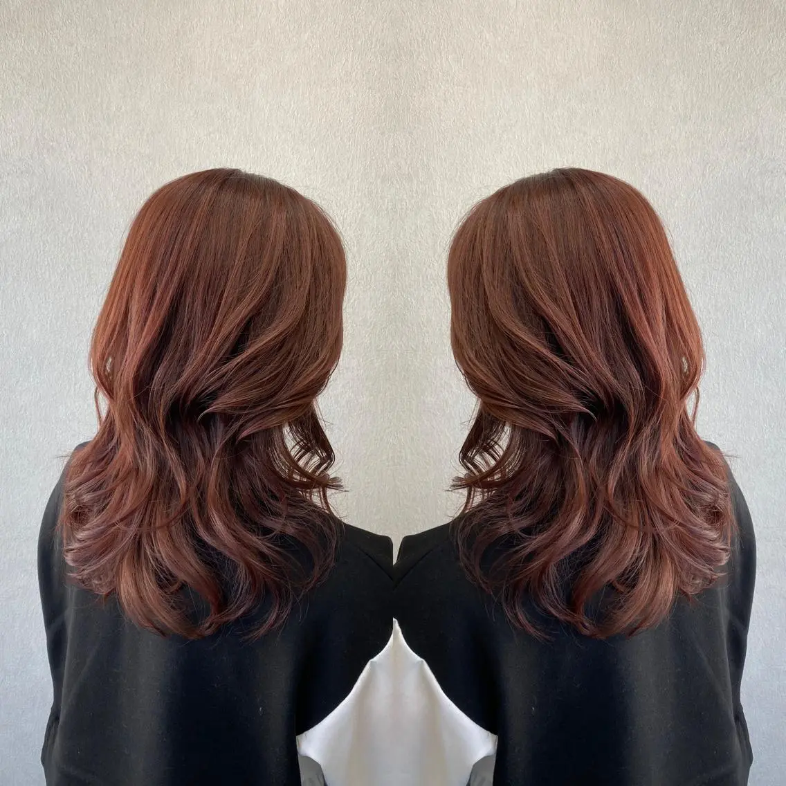 ロング カラー ブリーチ ブリーチなしカラー tocca 💜石田愛結💜のヘアスタイル