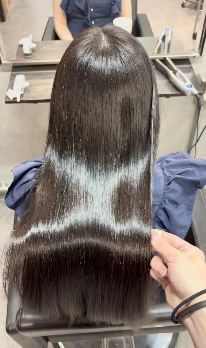 ロング カラー 髪質改善 トリートメント 🫧髪質改善 縮毛矯正特化🫧中西のヘアスタイル