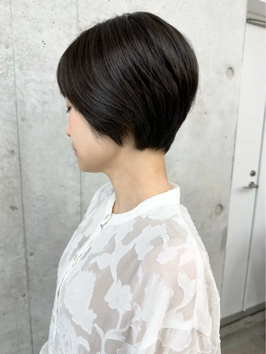 ショート カット ヘッドスパ ボブ/ゆるふわ ボブパーマ/とういのヘアスタイル