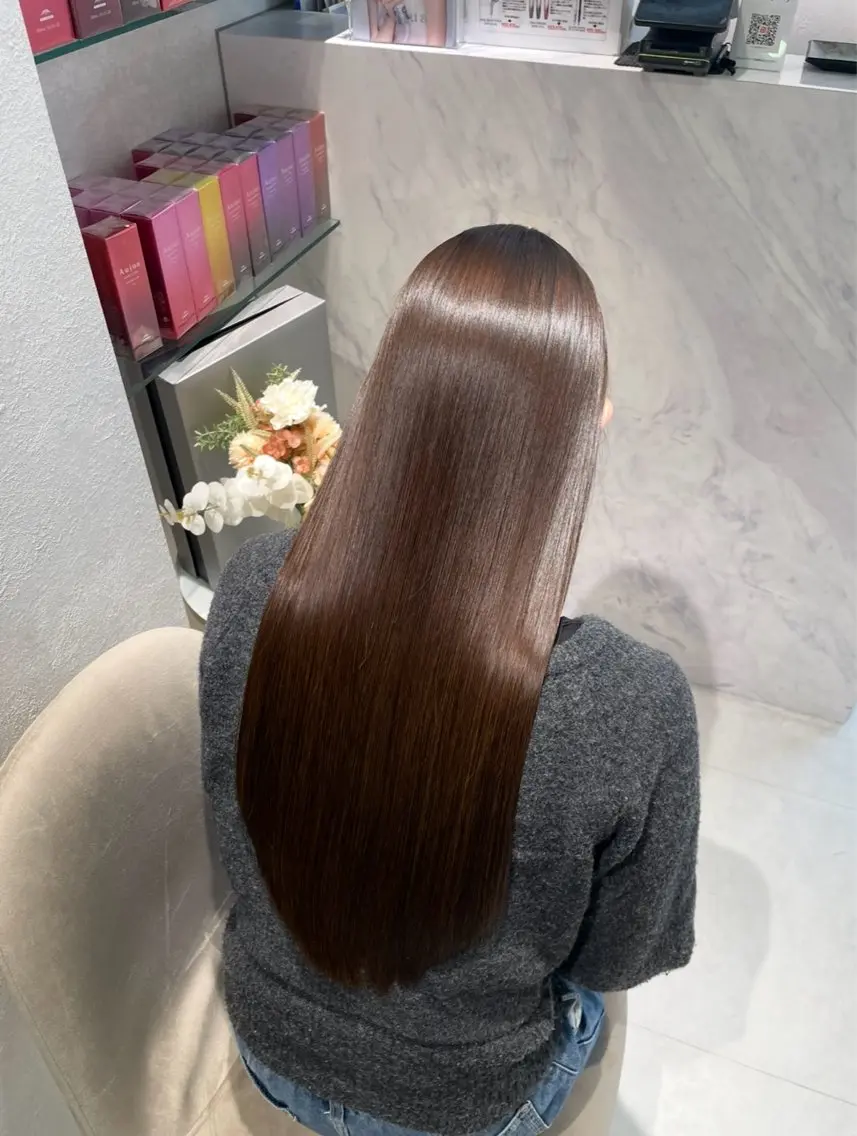 ロング カット ヘアカラー トリートメント 田村 聖輝のヘアスタイル