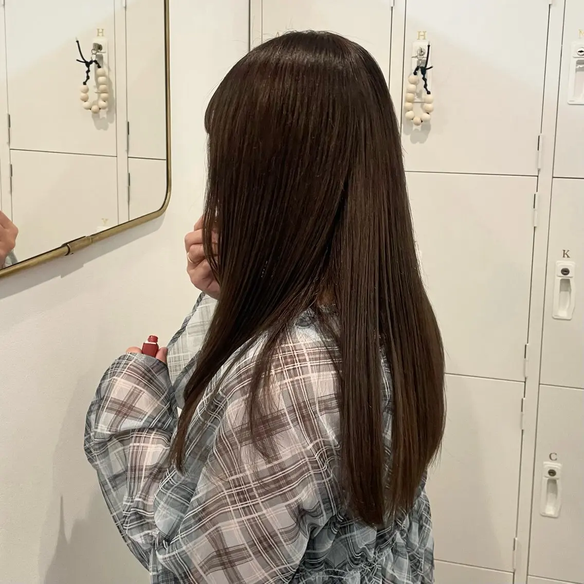 ロング カラー 髪質改善 カット ヘアカラー 縮毛矯正 canon/レイヤー /透明感カラーのヘアスタイル