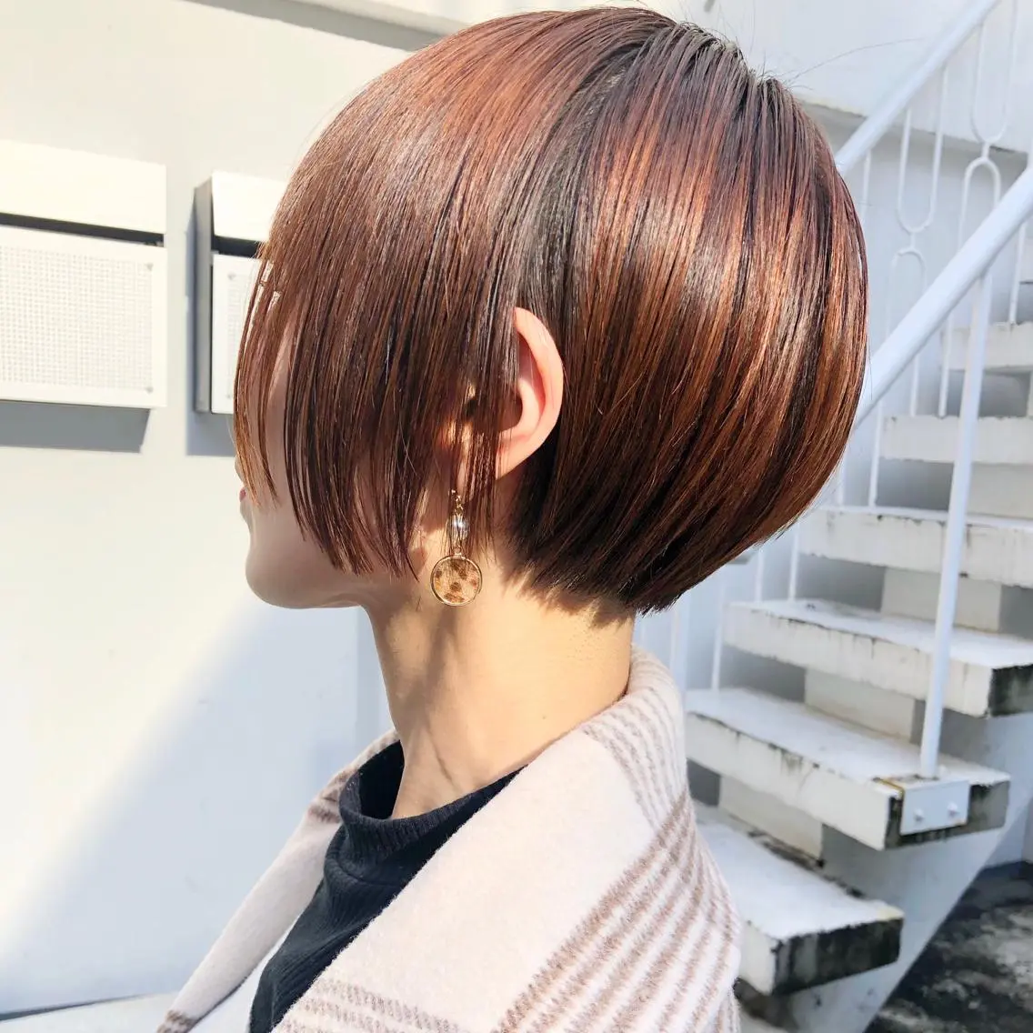ショート ヘアカラー トリートメント すきバサミを使わない カット✂️✨郡司泰之のヘアスタイル