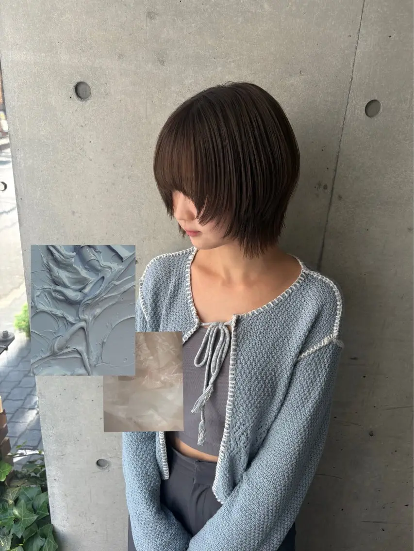 ショート カット ヘアカラー 【美ボブ.艶カラー. 梅田茶屋町】midoのヘアスタイル