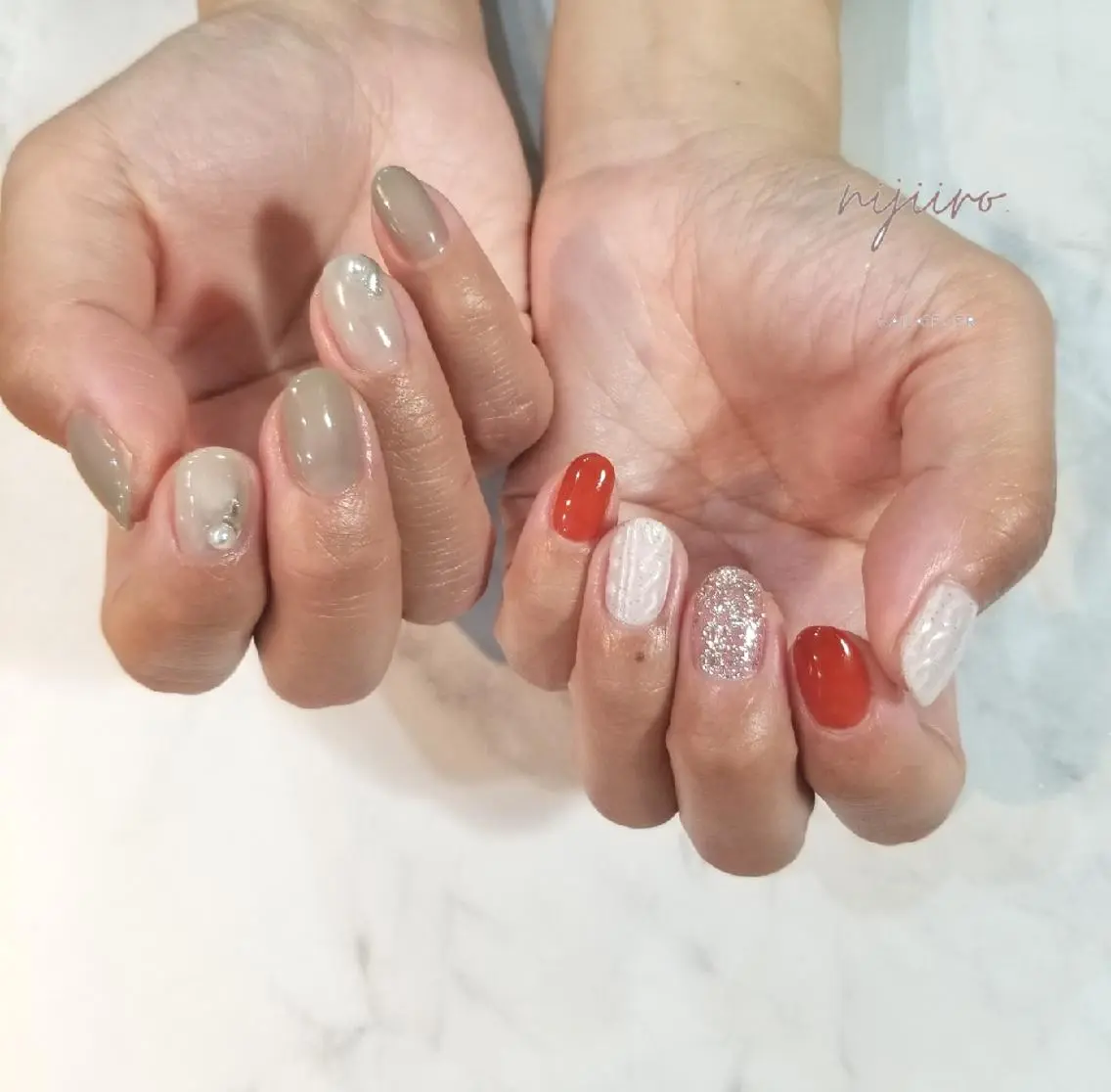 ネイル ハンドネイル nijiiro🌈 サトウのネイルデザイン