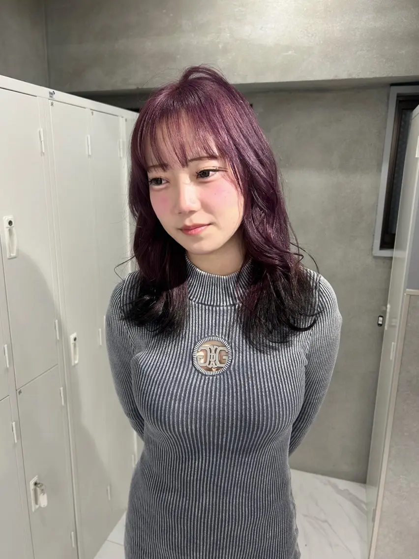 カラー ヘアカラー ️💜akari💜 ハイトーン/レイヤーのヘアスタイル