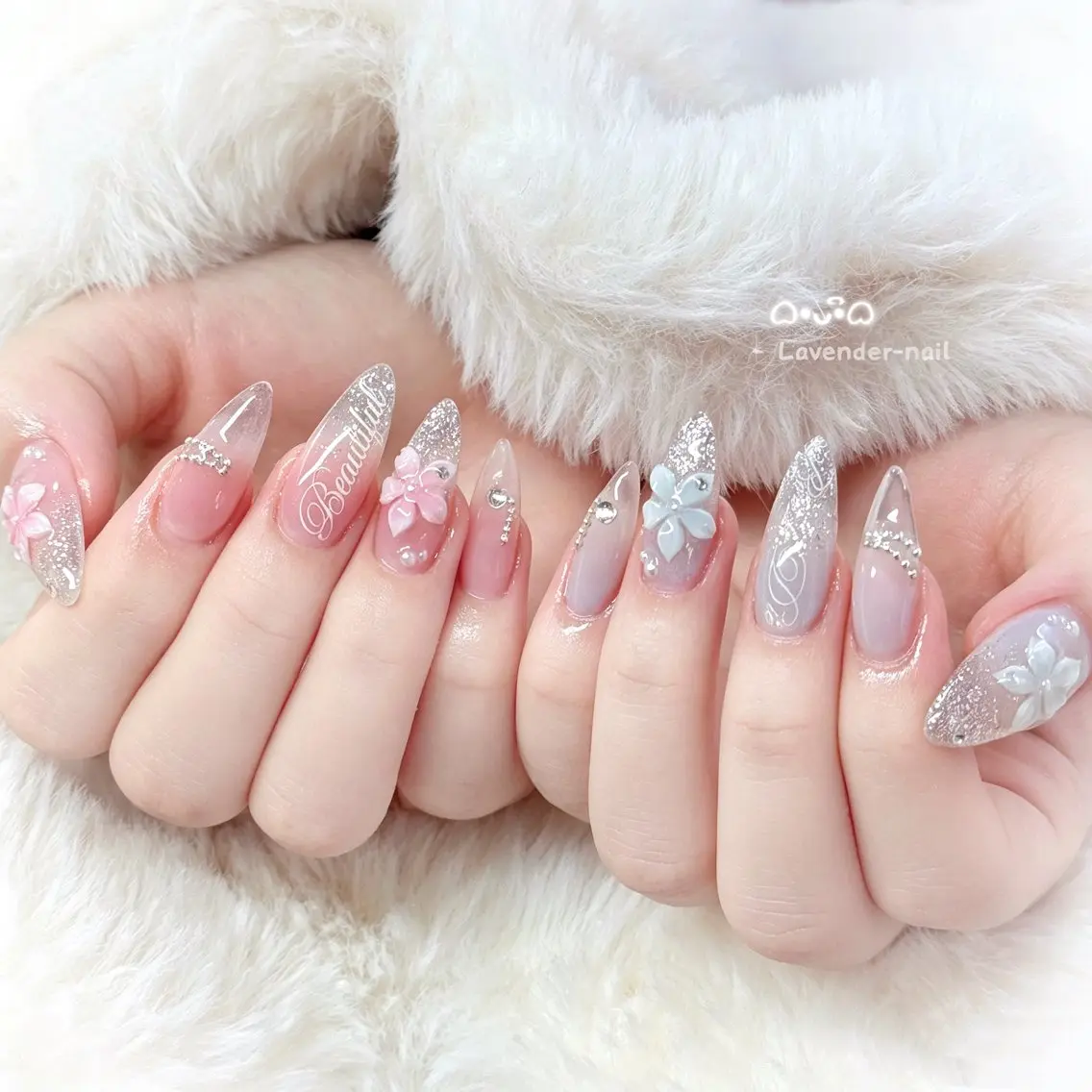 ネイル ハンドネイル Lavender nail·中島公園のネイルデザイン
