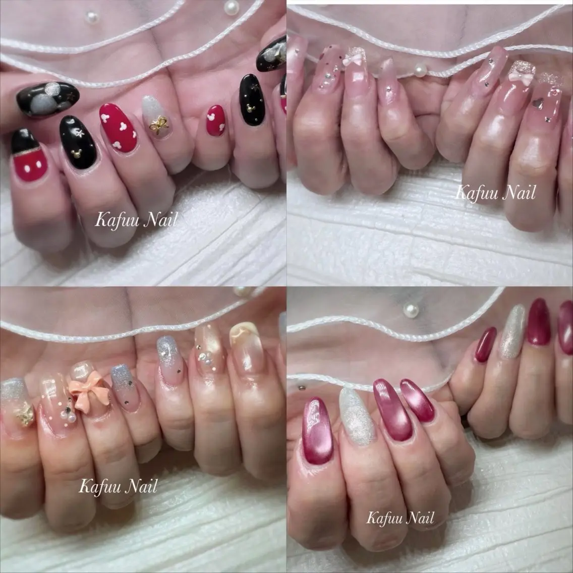 【ジェルオフ込み】アクリルスカルプ×フルアートの写真