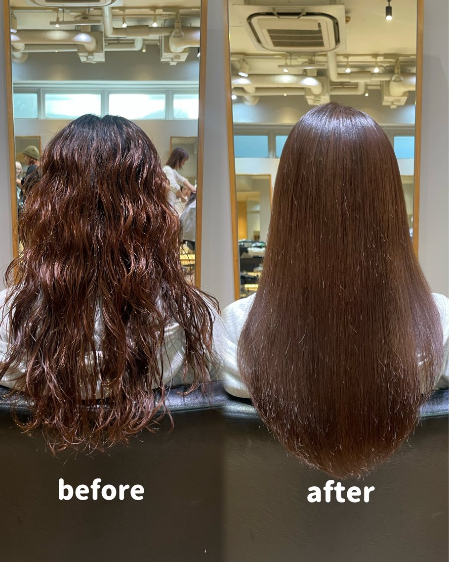 ミディアム カラー パーマ ヘアカラー パーマ 縮毛矯正 レイヤー/縮毛矯正 🪄chihiroのヘアスタイル