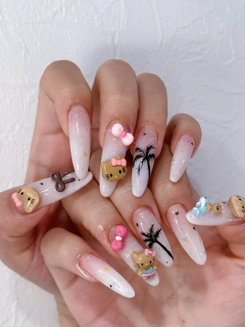 ネイル アートネイル オーロラネイル チークネイル フレンチネイル ガラスフレンチ ハンドネイル 🎀🎀YooLi Nail Salonのネイルデザイン
