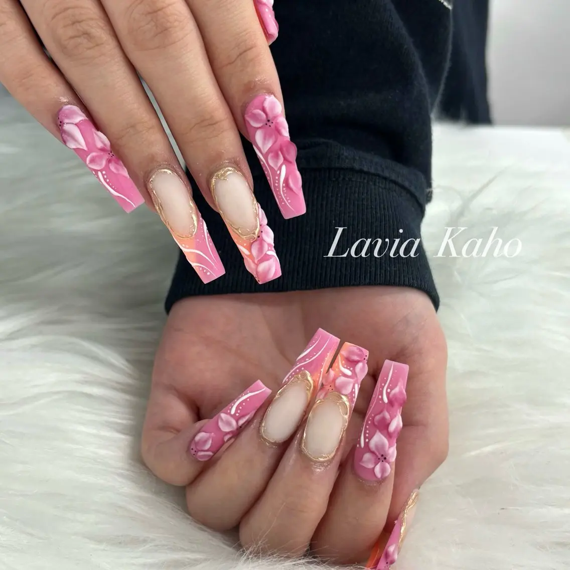 ネイル アートネイル Lavia🍑 kahoのネイルデザイン