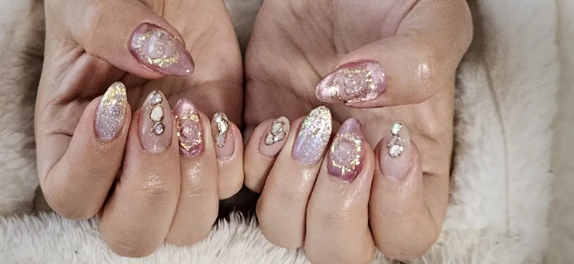 ネイル ニュアンスネイル ハンドネイル shellnail さなえのネイルデザイン