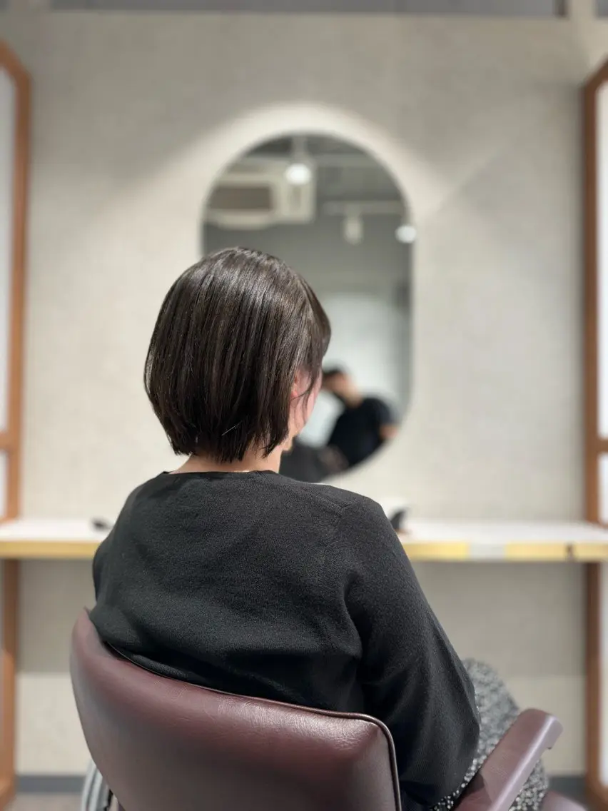 ショート カット くせ毛カット終着点 カワサキトオル溝の口のヘアスタイル