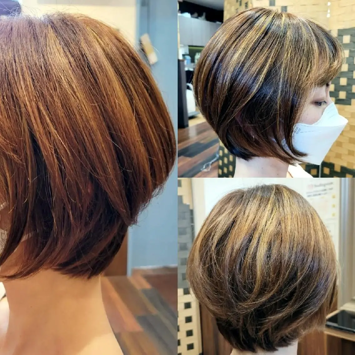 ショート カラー グラデーションカラー ハイライトカラー ボブ ハイライト ショートヘア ヘアカラー トリートメント notoa(ﾉﾄｱ) TAKAのヘアスタイル