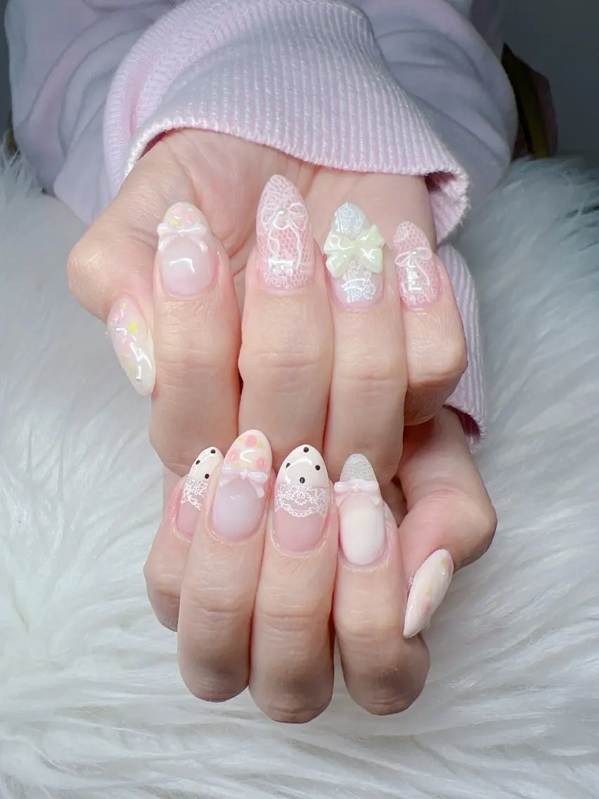 ネイル ハンドネイル Lee Nails チップ長さだし専門店のネイルデザイン