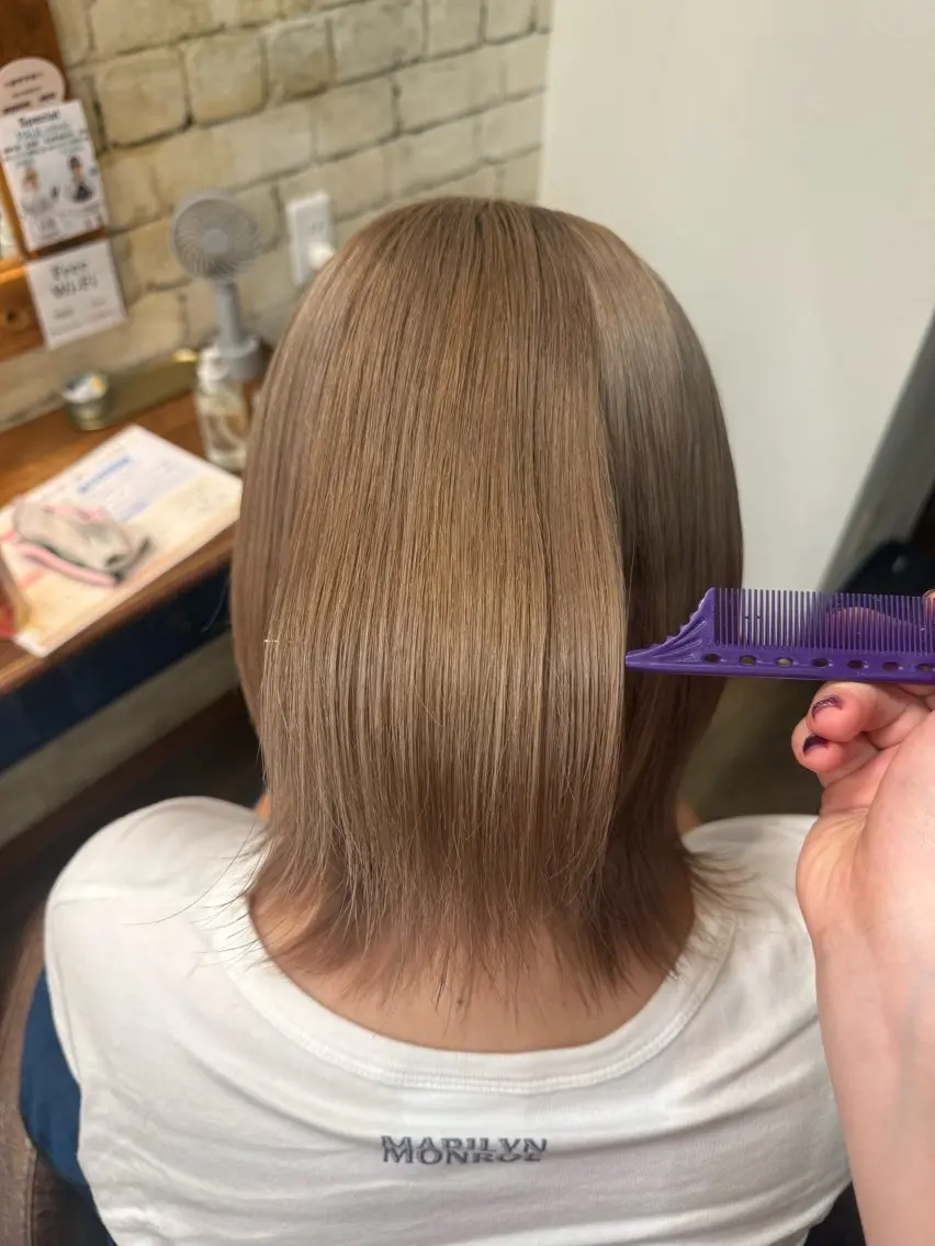 セミロング ヘアカラー ティセラ/ カットモデル募集中のヘアスタイル