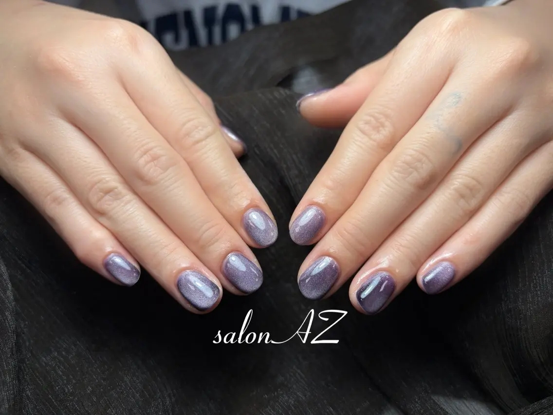 ネイル 長さ出し フットネイル フレンチネイル マグネットネイル ニュアンスネイル ハンドネイル salon AZのネイルデザイン