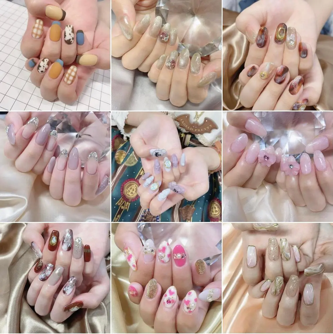 ネイル 渋谷／チップ長さ出し 👑アプレgel-xのネイルデザイン