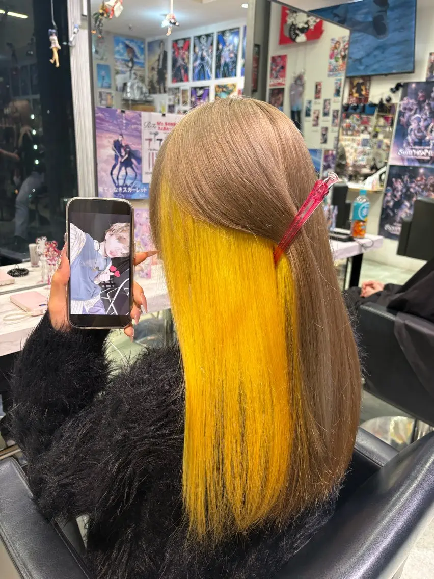 ロング カラー ヘアカラー トリートメント 推しカラー/ ミクのヘアスタイル