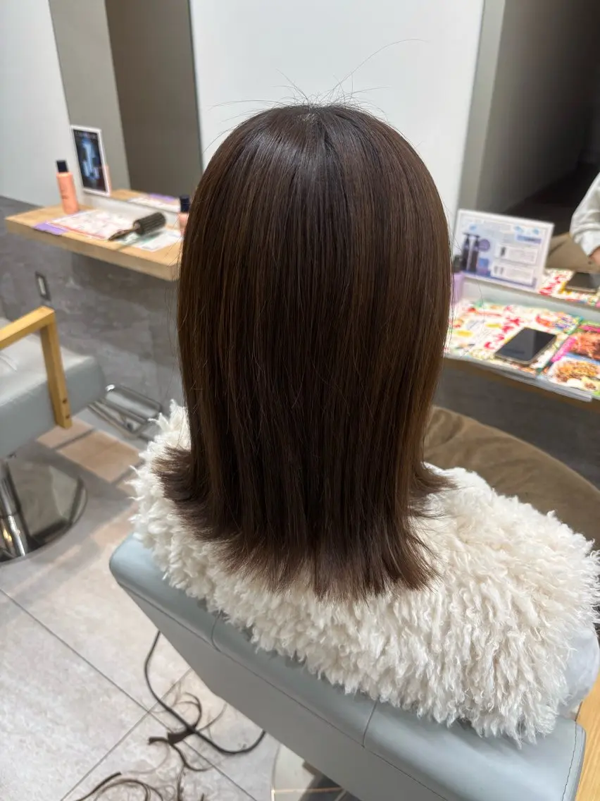 ミディアム カラー 🍀あんず Nosh/博多のヘアスタイル