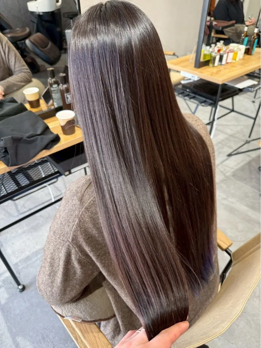 縮毛矯正 天王町×艶感 カラー 🍒紗耶🍒のヘアスタイル