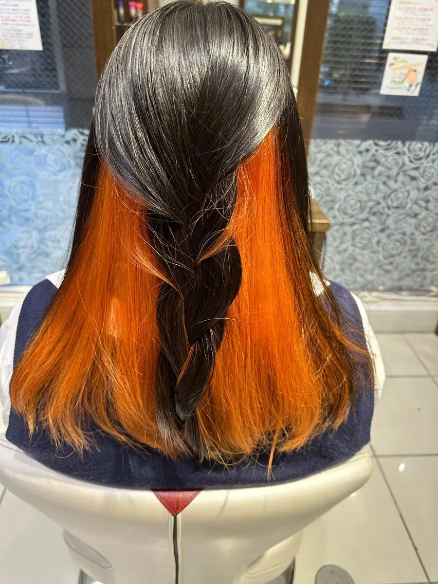 セミロング カラー デザインカラー 💜髪質改善推し💜 Sein.せりのヘアスタイル