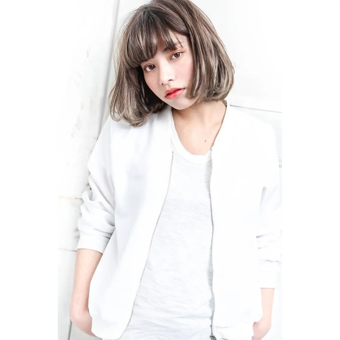 ミディアム 千葉 絵里花のヘアスタイル
