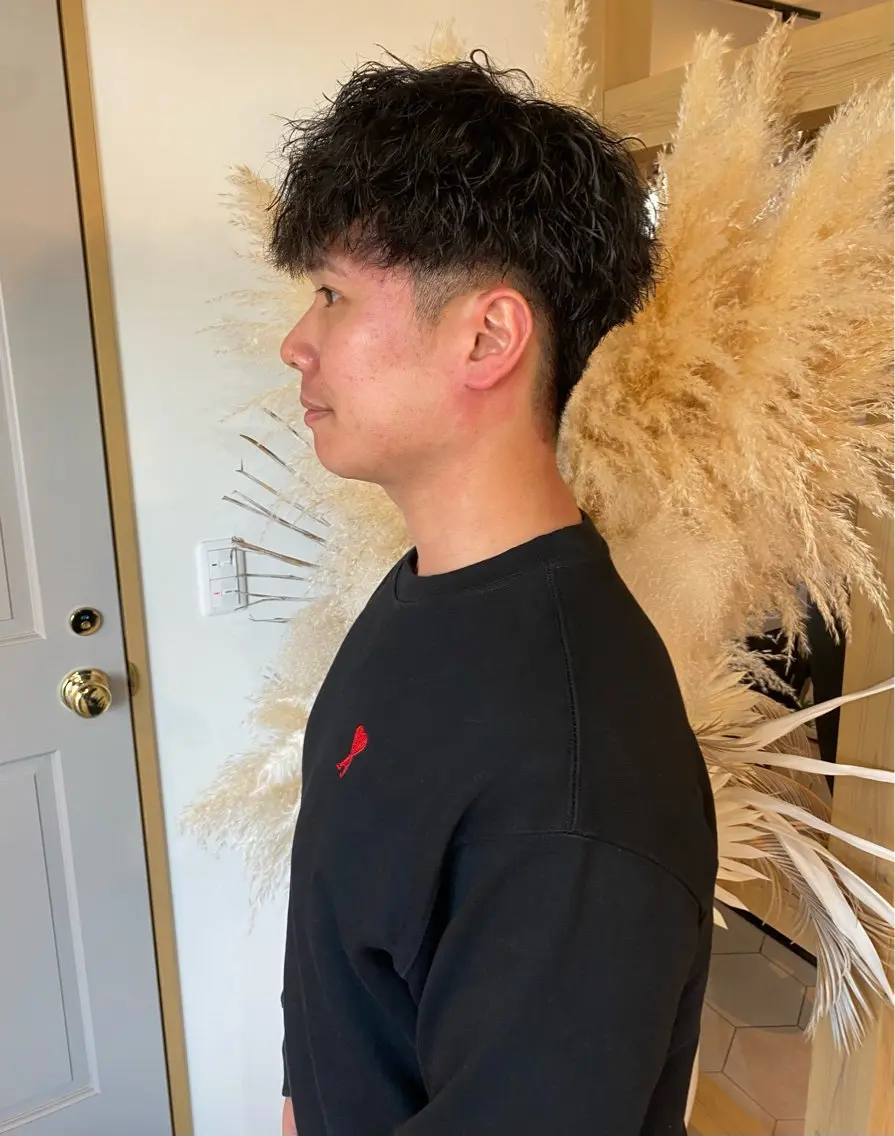 パーマ メンズ カット パーマ 内野 友貴のヘアスタイル