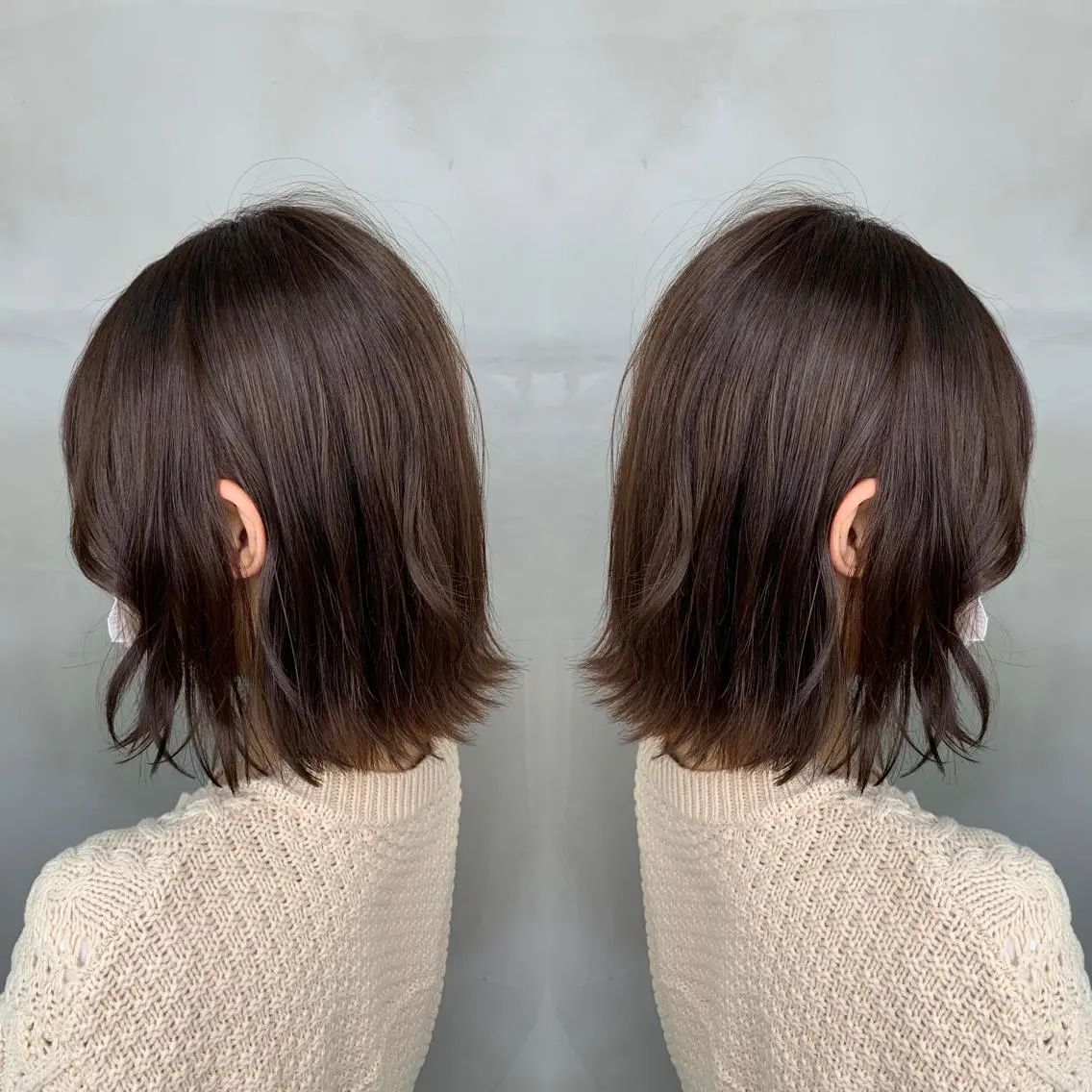 ショート カラー アッシュ バレイヤージュ ベージュカラー ブロンド ブルーカラー カット ヘアカラー トリートメント レイヤーカット/ 艶カラー/RYOMAのヘアスタイル
