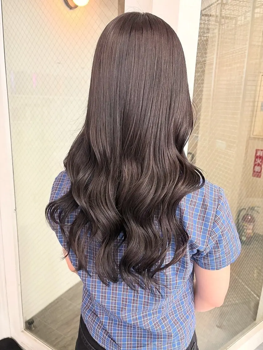 ロング カラー グレージュ メンズ支持◎/パーマ masaのヘアスタイル