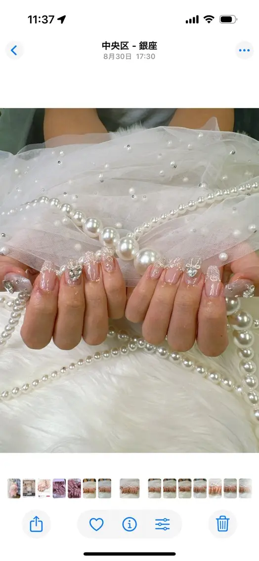 ネイル アートネイル べっ甲ネイル ボルドー チークネイル フレンチネイル Queeens nailのネイルデザイン