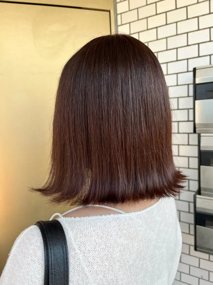 ミディアム カラー ブラウンカラー ピンクカラー ピンクブラウン 産休の為お休みです! 小島凜のヘアスタイル