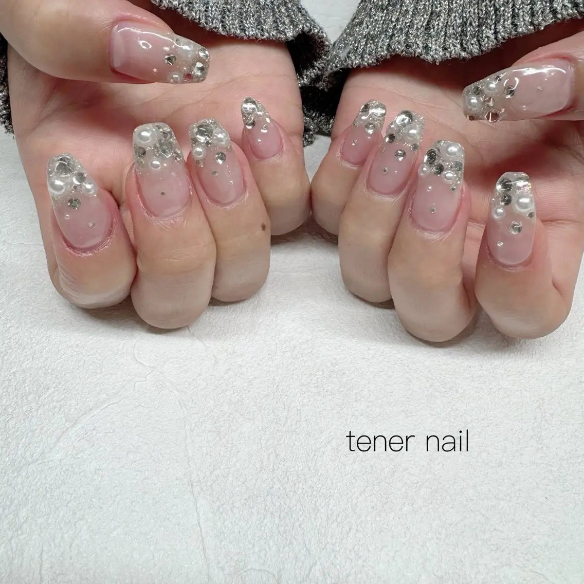 ネイル グラデーション キラキラネイル ハンドネイル テネルネイル tener nailのネイルデザイン