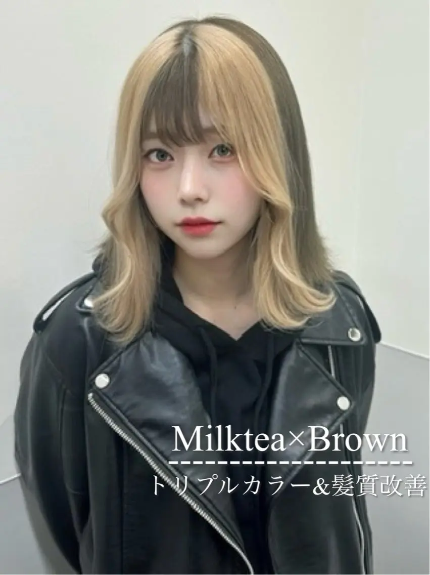 セミロング カラー ヘアカラー トリートメント ハイトーン特化💍 NØRN💍韓国のヘアスタイル